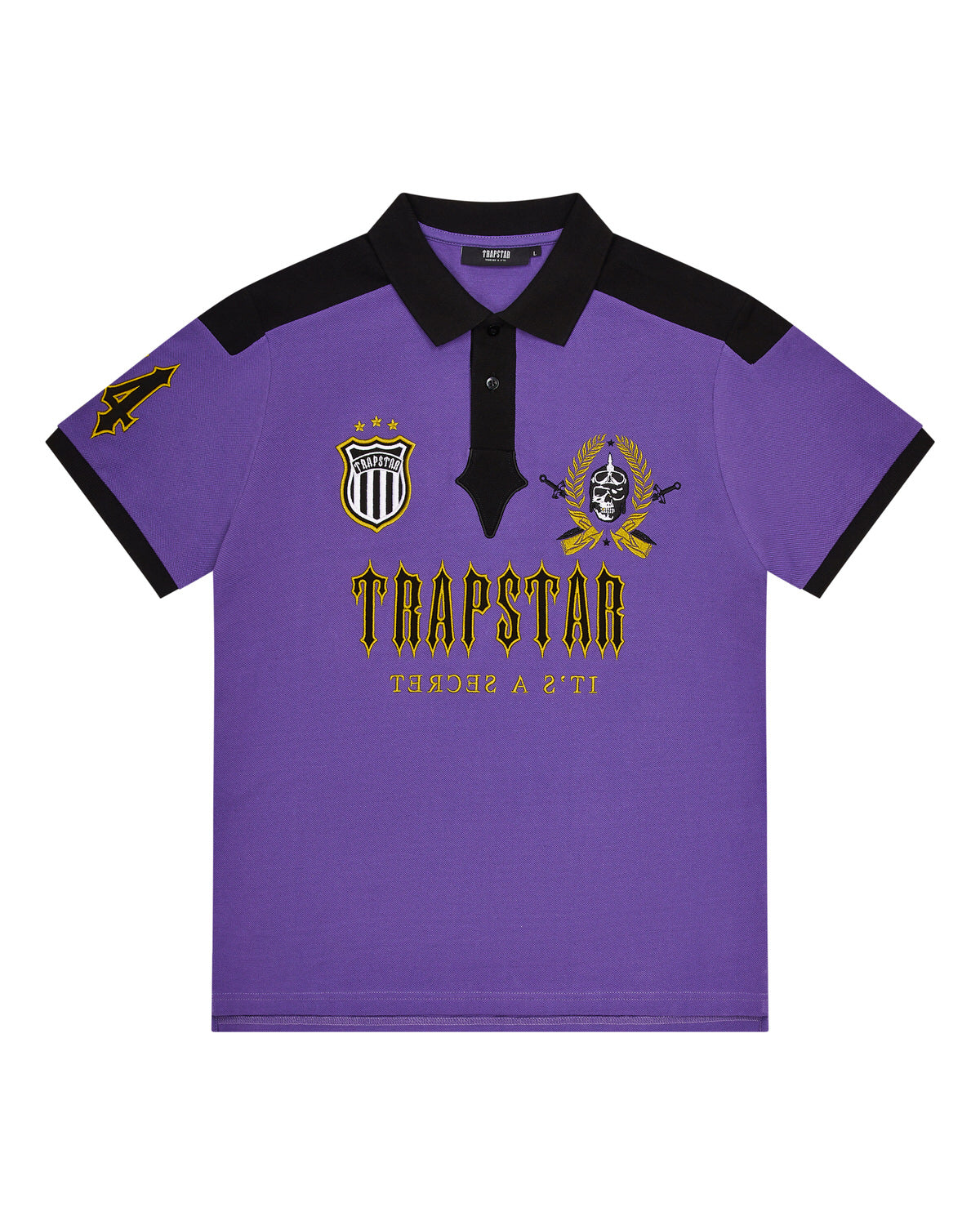 Purple Men\'s Trapstar Irongate Polo Shirts, Trapstar London | 4782PBENF