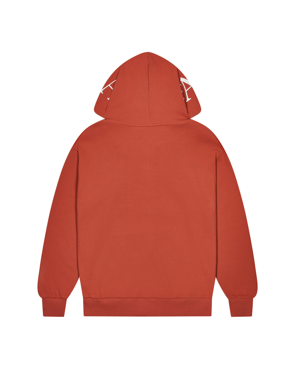 Red Men's Trapstar Script Waffle Hoodies, Trapstar London | 0193LZHEK