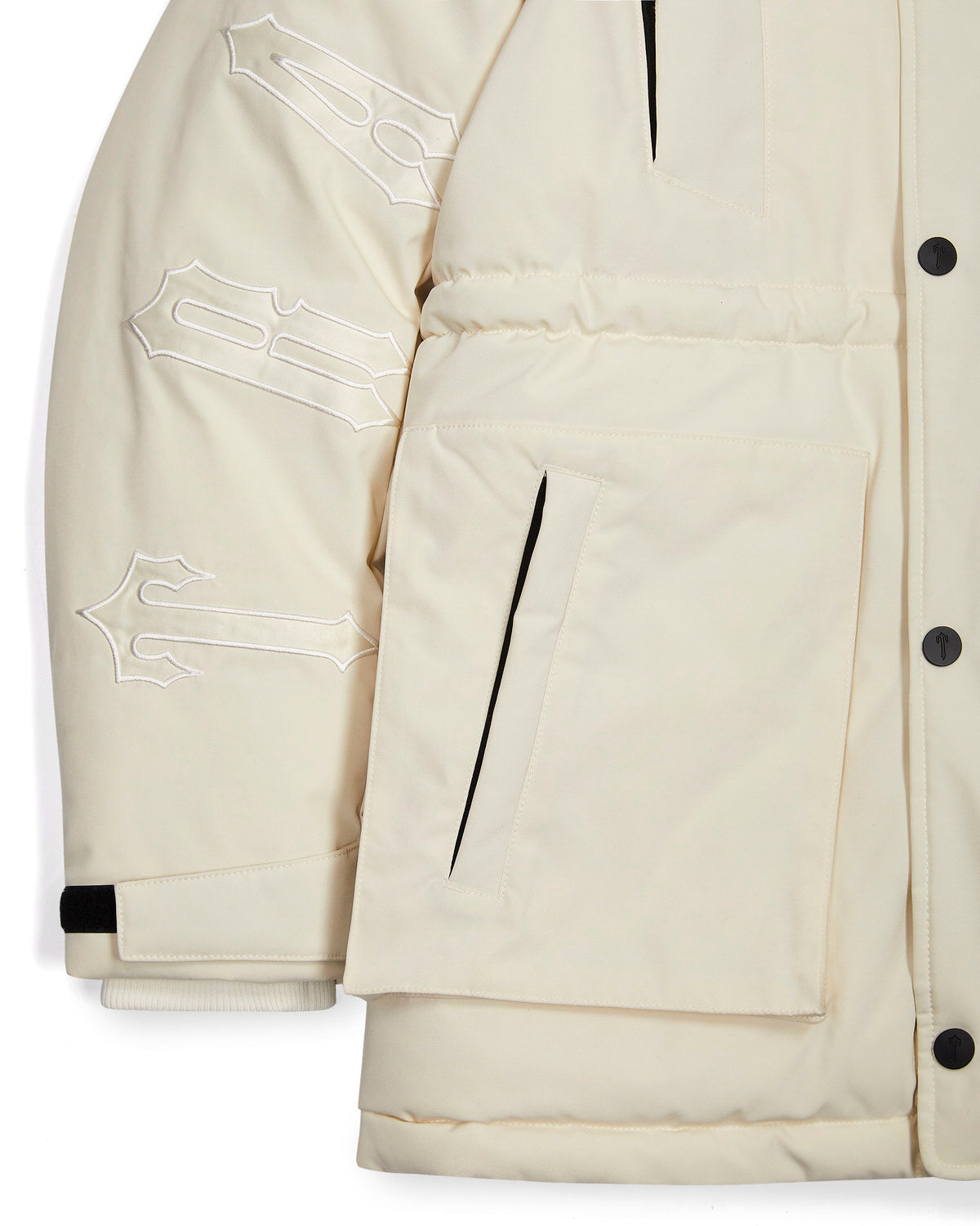 White Men's Trapstar Hooded Irongate Coats, Trapstar London | 1083TXKBW