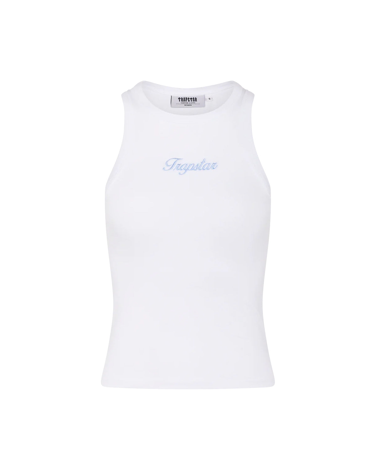 White / Blue Women\'s Trapstar Racer Cashmere Vests, Trapstar London | 3257XLUAY