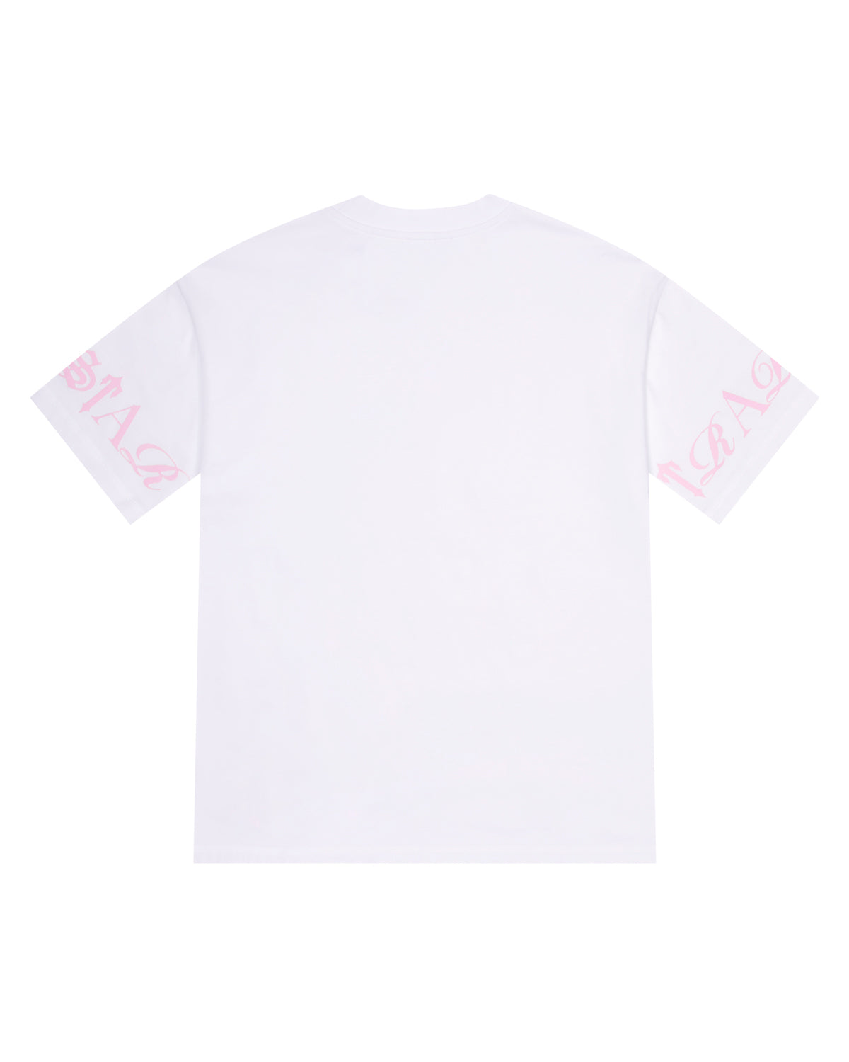 White / Pink Men's Trapstar Script T-shirts, Trapstar London | 3769TIJVB