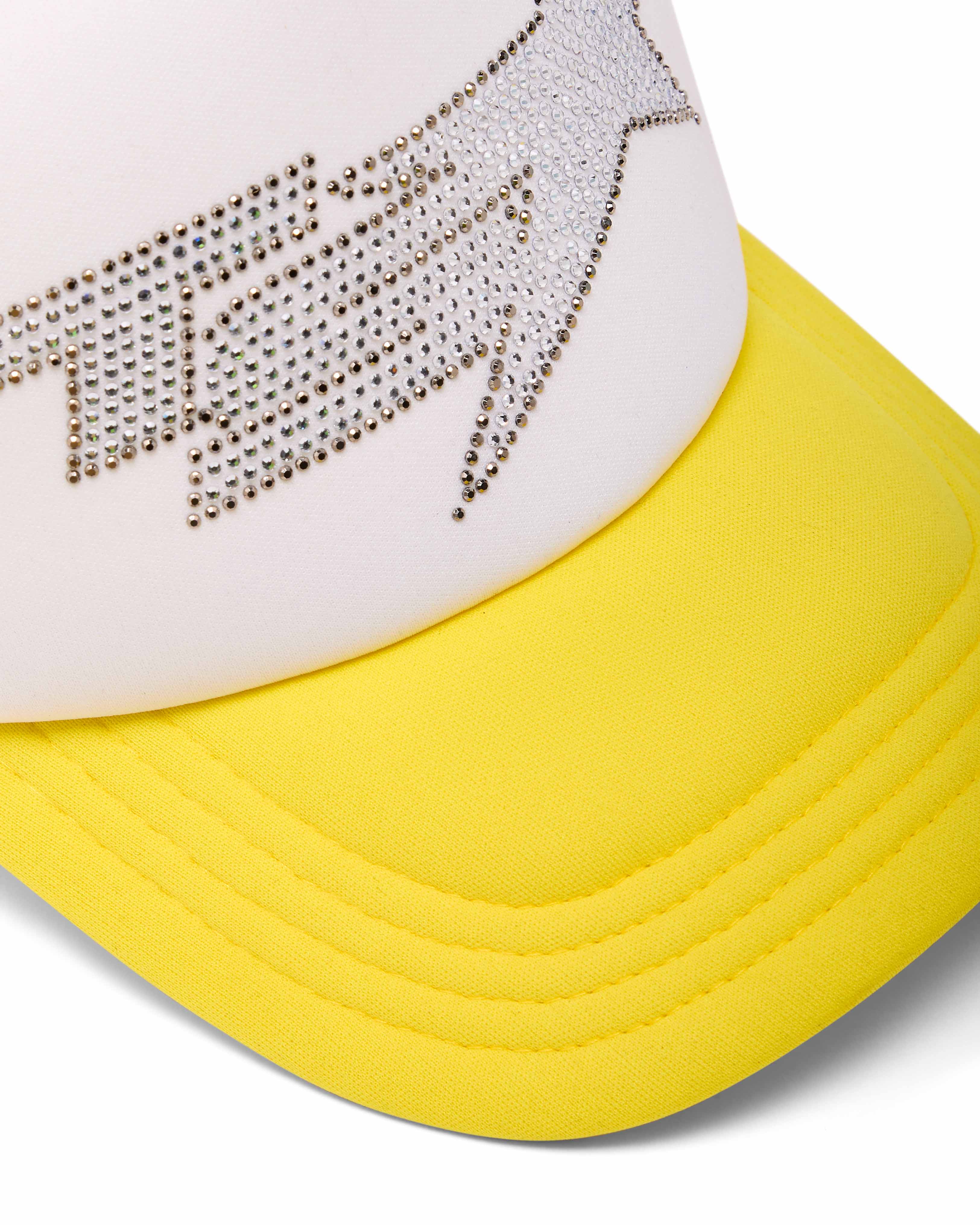 Yellow Women's Trapstar TS Star Diamante Trucker Caps, Trapstar London | 5286TGYOP