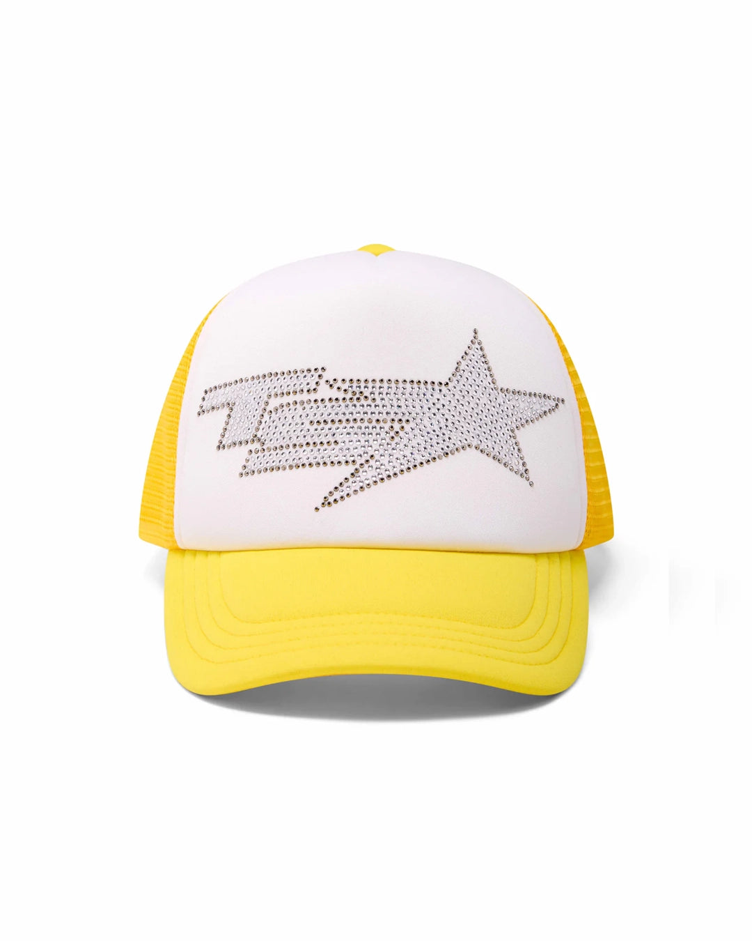 Yellow Women\'s Trapstar TS Star Diamante Trucker Caps, Trapstar London | 5286TGYOP